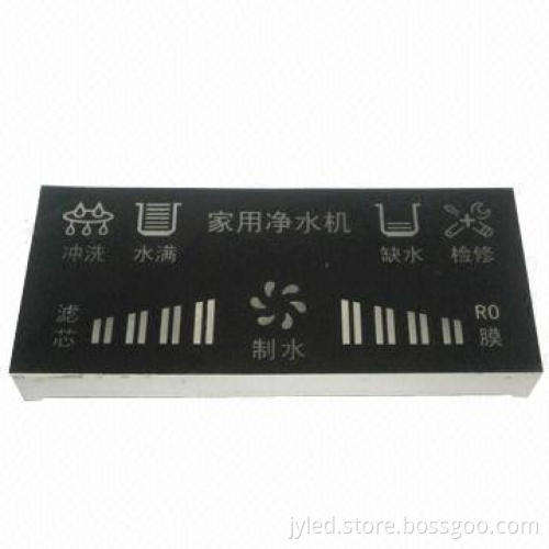 Water purifier, 7 segment LED panel display
